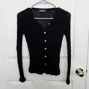 Black Thin Cardigan